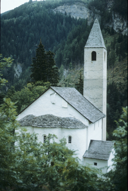 Switzerland, Mistail: Church, St. Peter