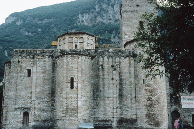 Italy, Genga: Church, S. Vittore alle Chiuse