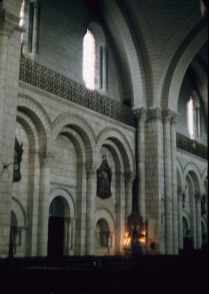France, Angoulême: Cathedral, Pierre