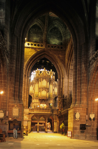 Interior, crossing from south transept