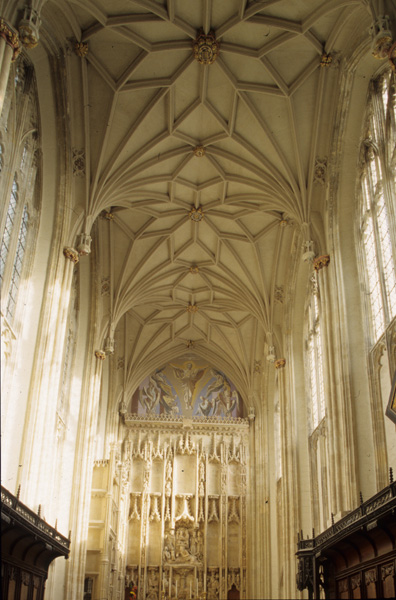 Interior, choir, vault