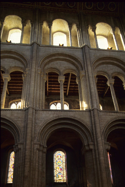 Interior, nave, wall