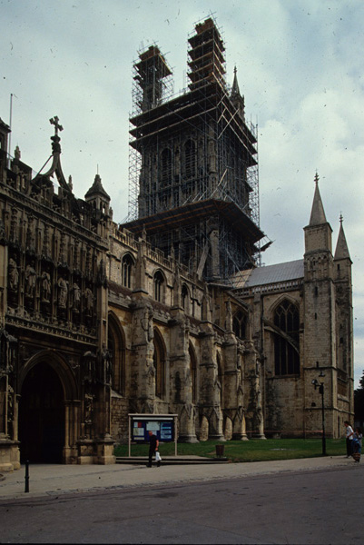 Exterior, tower from south west