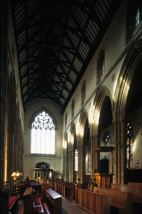 Interior, nave from east