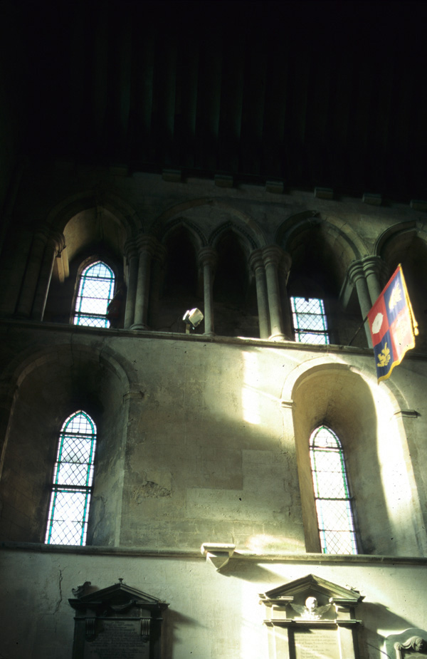 Interior, choir, north wall