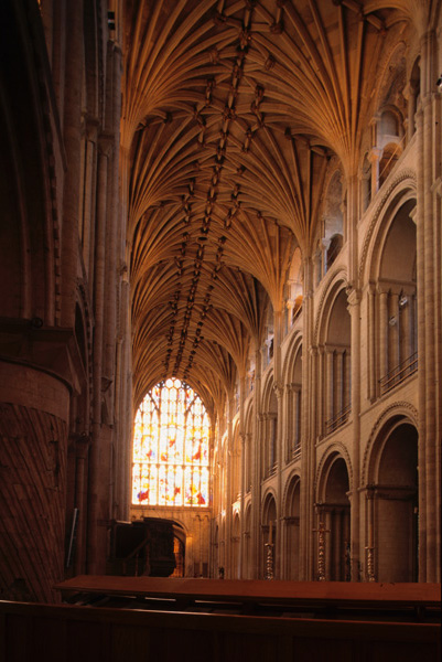 Interior, nave from east