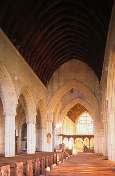 Interior, nave from west