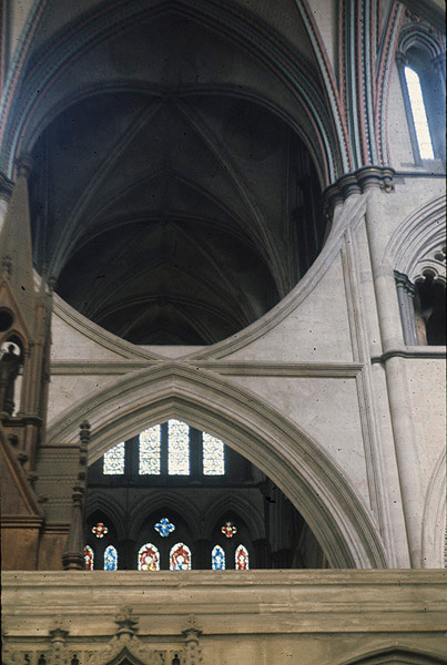 Interior, choir, transept, buttress