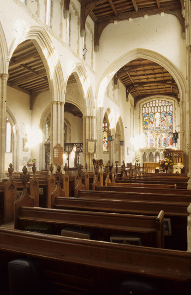 Interior, south aisle from west