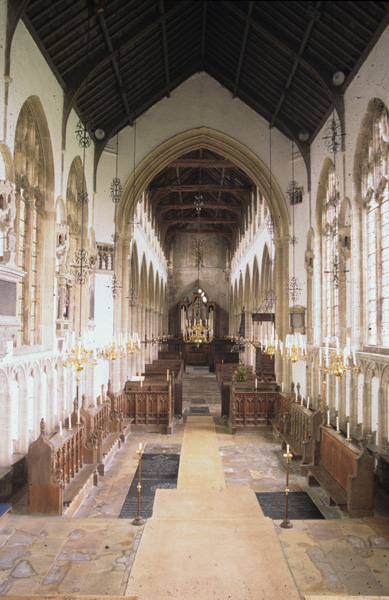 Interior, west from chancel steps