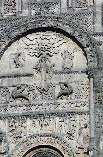 Exterior, facade, tympanum