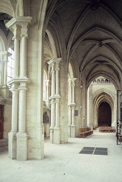 Interior, south aisle from east