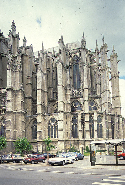 Exterior, apse, from south