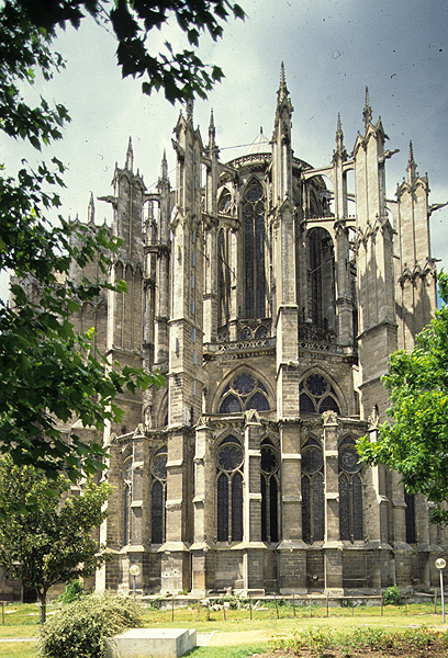 Exterior, apse, from east
