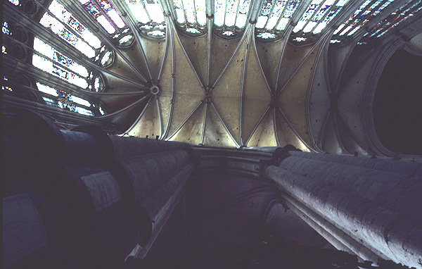 Interior, vaults, straight up