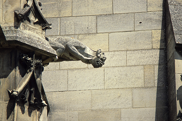 Exterior, gargoyles