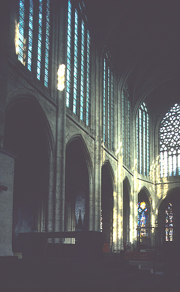 Interior, choir, north wall
