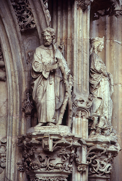 Interior, figure from tomb of Margaret of Austria