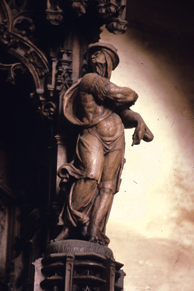 Interior, wood sculpture