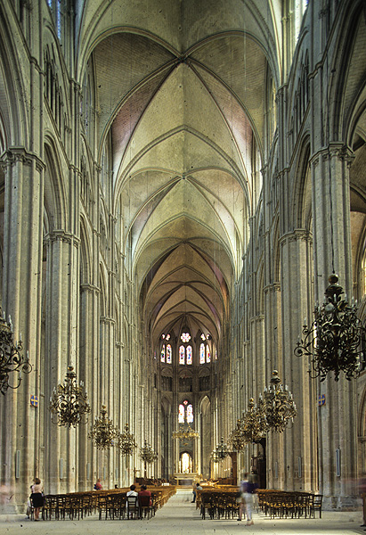 Interior, nave from west