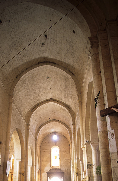 Interior, up, from west