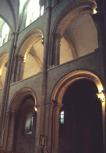 Interior, detail of triforium