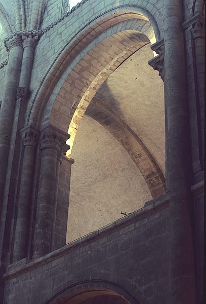 Interior, detail of triforium