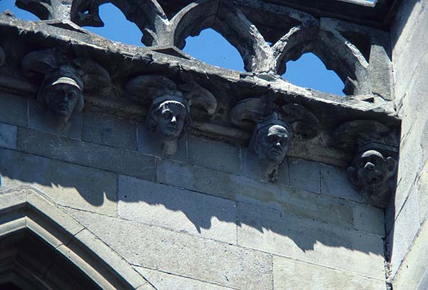 Exterior, detail of heads