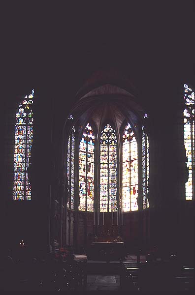 Interior, choir, from west