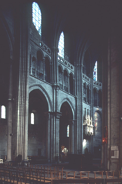 Interior, choir, north wall