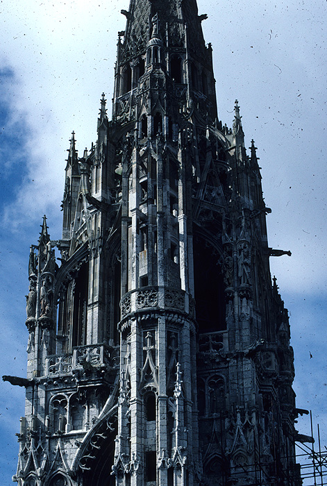 Exterior, north spire