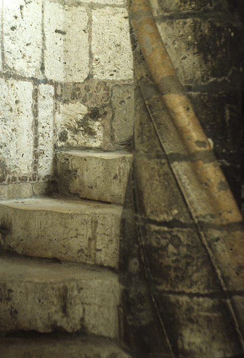 Exterior, spiral staircase