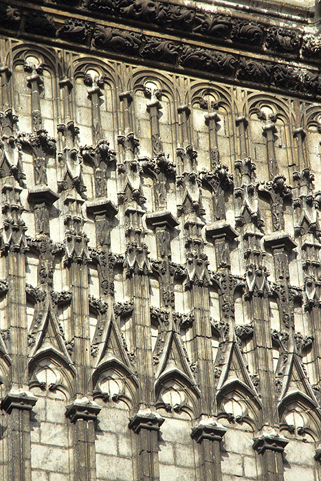 Exterior, tower, detail