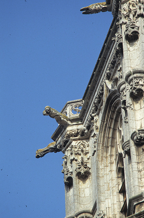 Exterior, gargoyles, detail