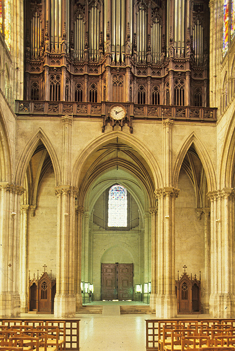 Interior, narthex from east