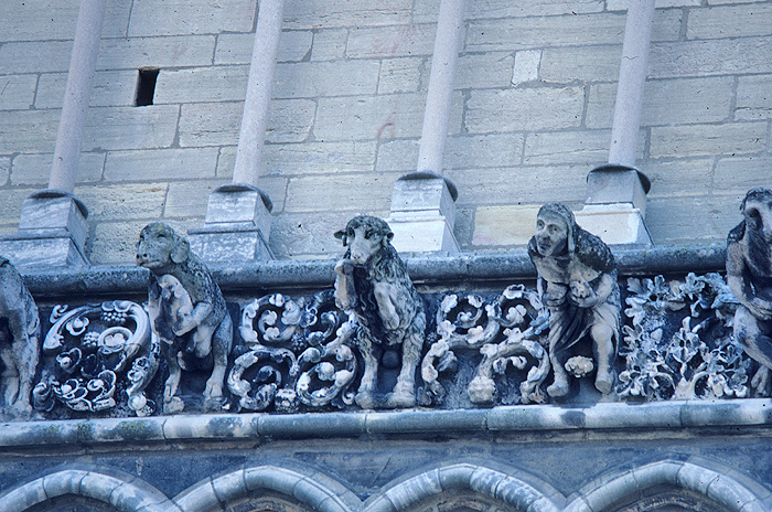 Exterior, facade, gargoyles