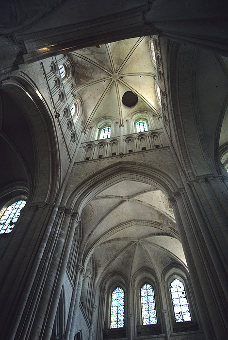 Interior, up to lantern