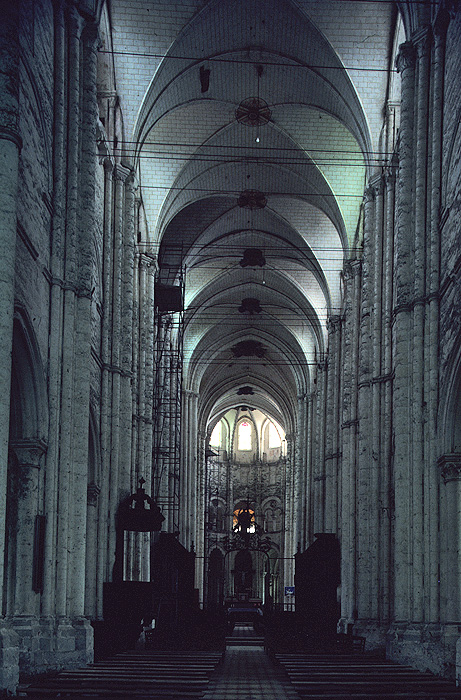 Interior, nave, from west