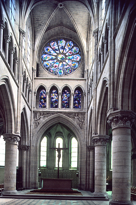 Interior, choir, from west