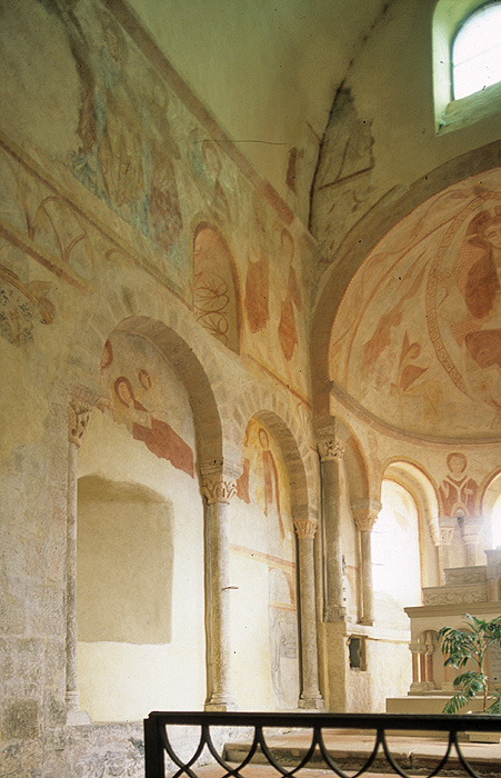 Interior, frescoes
