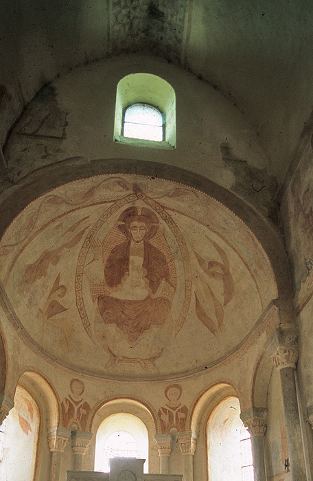 Interior, frescoes