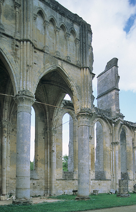 Exterior, north wall