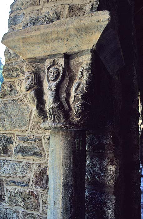 Interior, cloister, capital