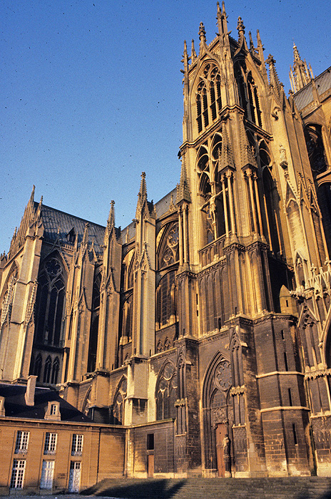 Exterior, from north