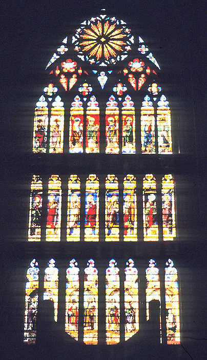 Interior, south transept window