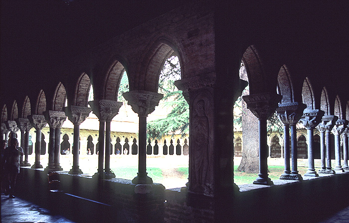 Exterior, cloisters