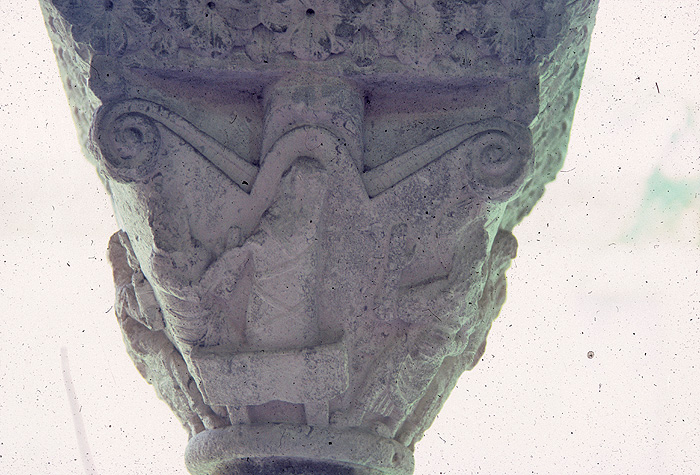 Exterior, cloisters, capital, St. Lazarus