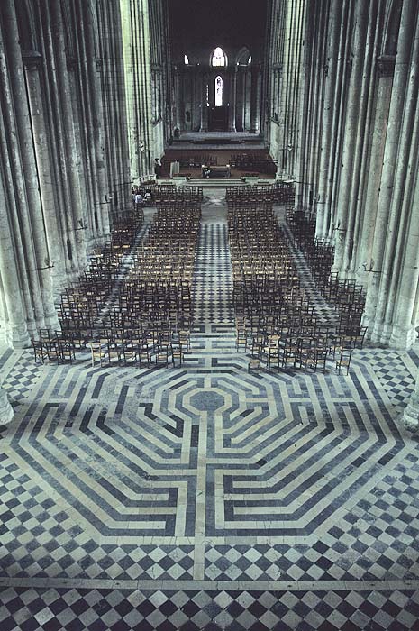 Interior, maze from balcony