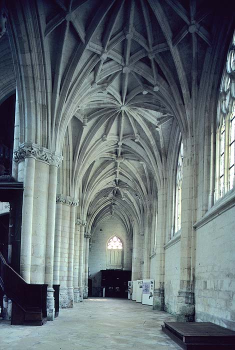 Interior, north aisle, from east