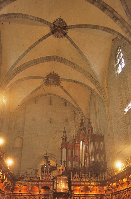 Interior, nave, from east